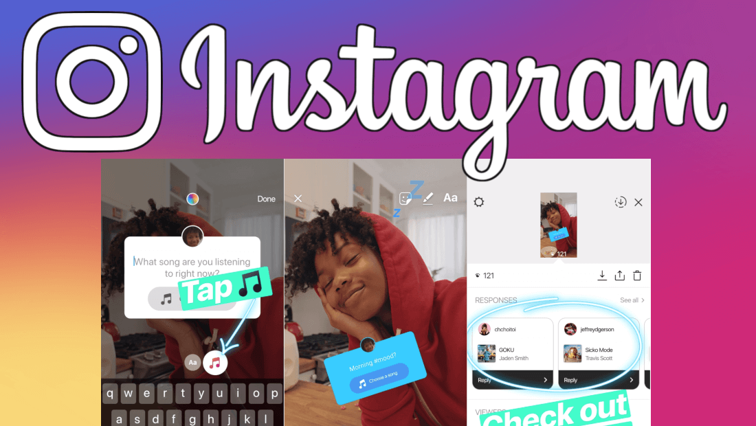 como preguntar por musica y recibir canciones de respuesta en historias de instagram