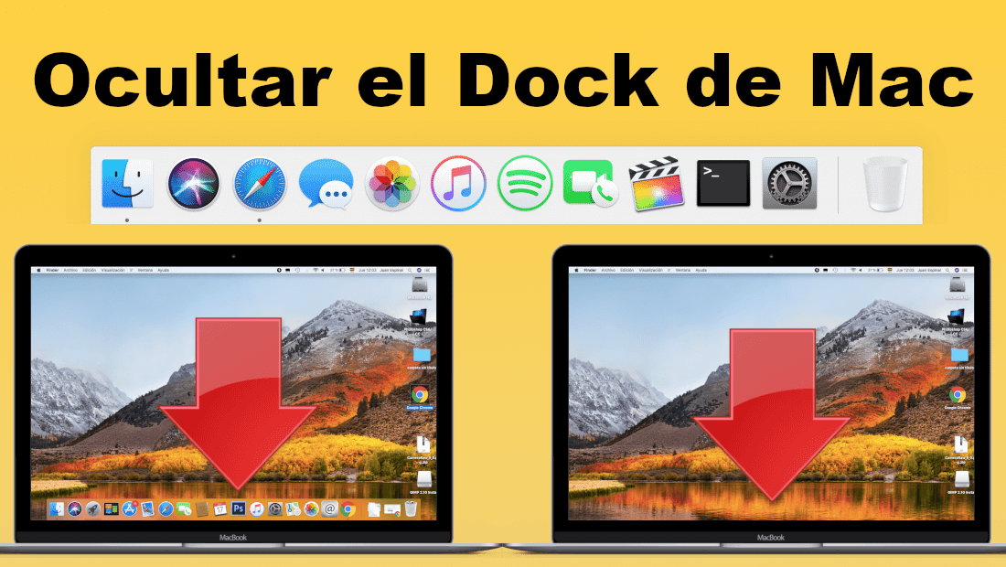 como ocultar la barra de tareas de Mac