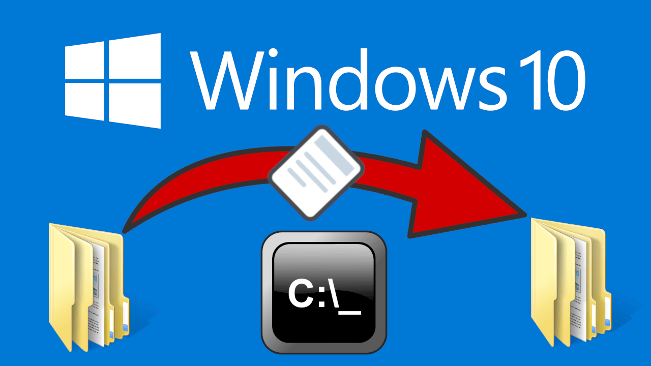 como mover archivos entre carpetas usando el cmd de windows 10