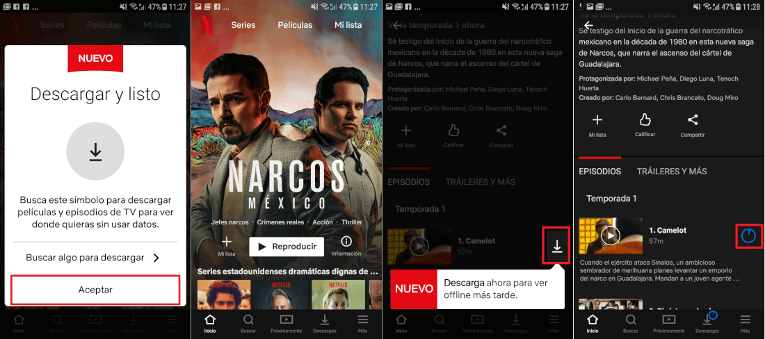 como descargar peliculas y series de Netflix en tu telefono movil