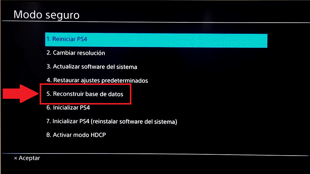 reparar PS4 congelada o bloqueada