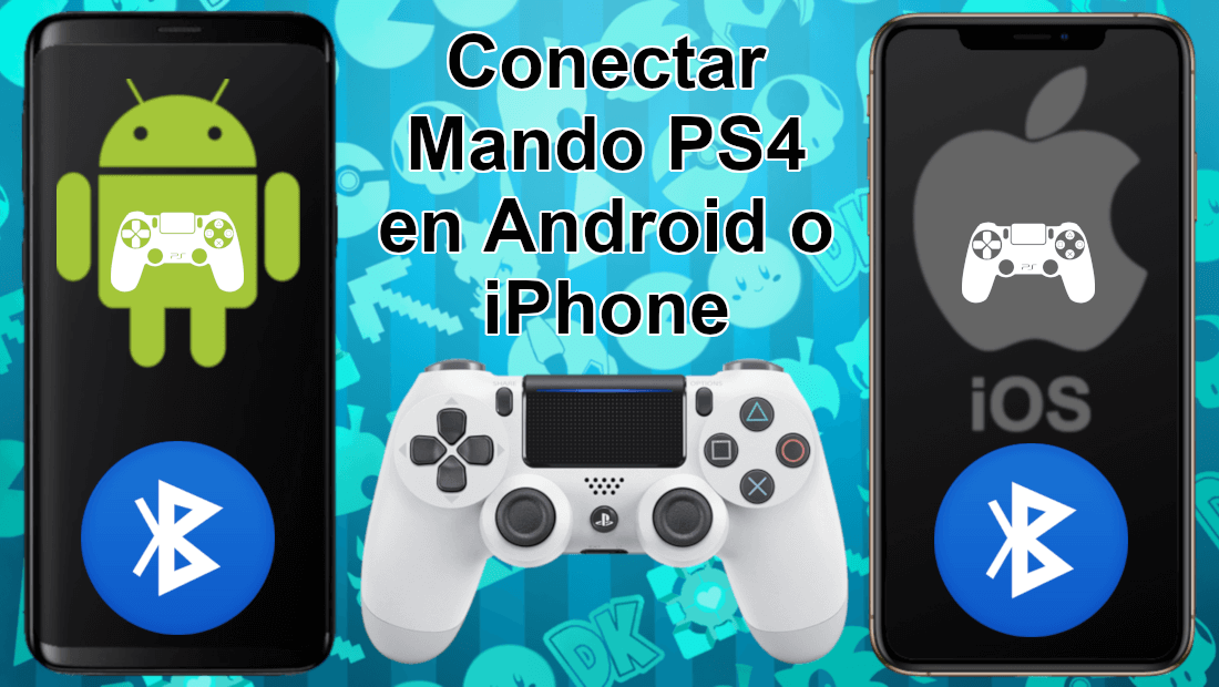 como conectar tu controlador de PS4 con un telefono android o iPhone