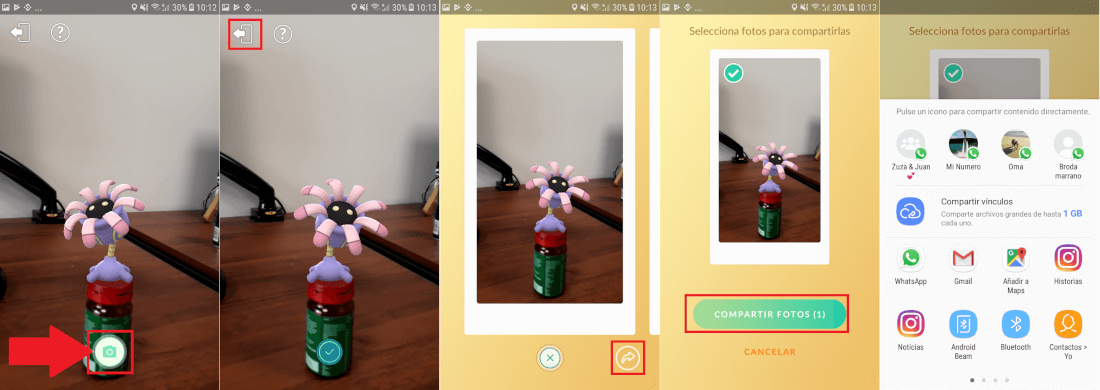 captura de fotos de Pokemon con Go Snapshot de Pokemon go en Android e iOS