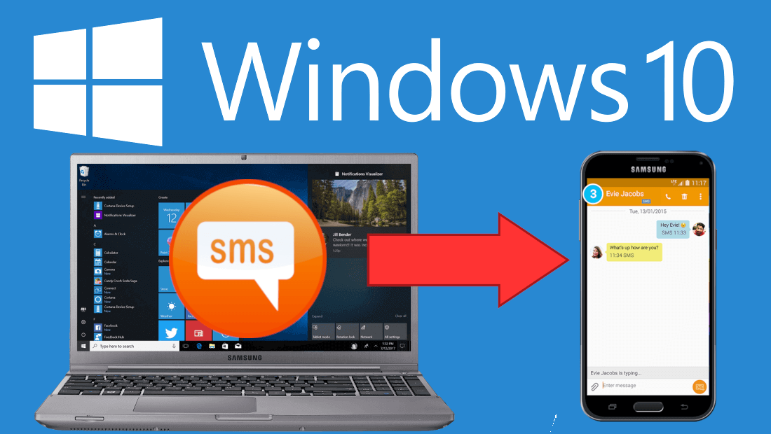 enviar mensajes de texto desde tu ordenador con windows 10