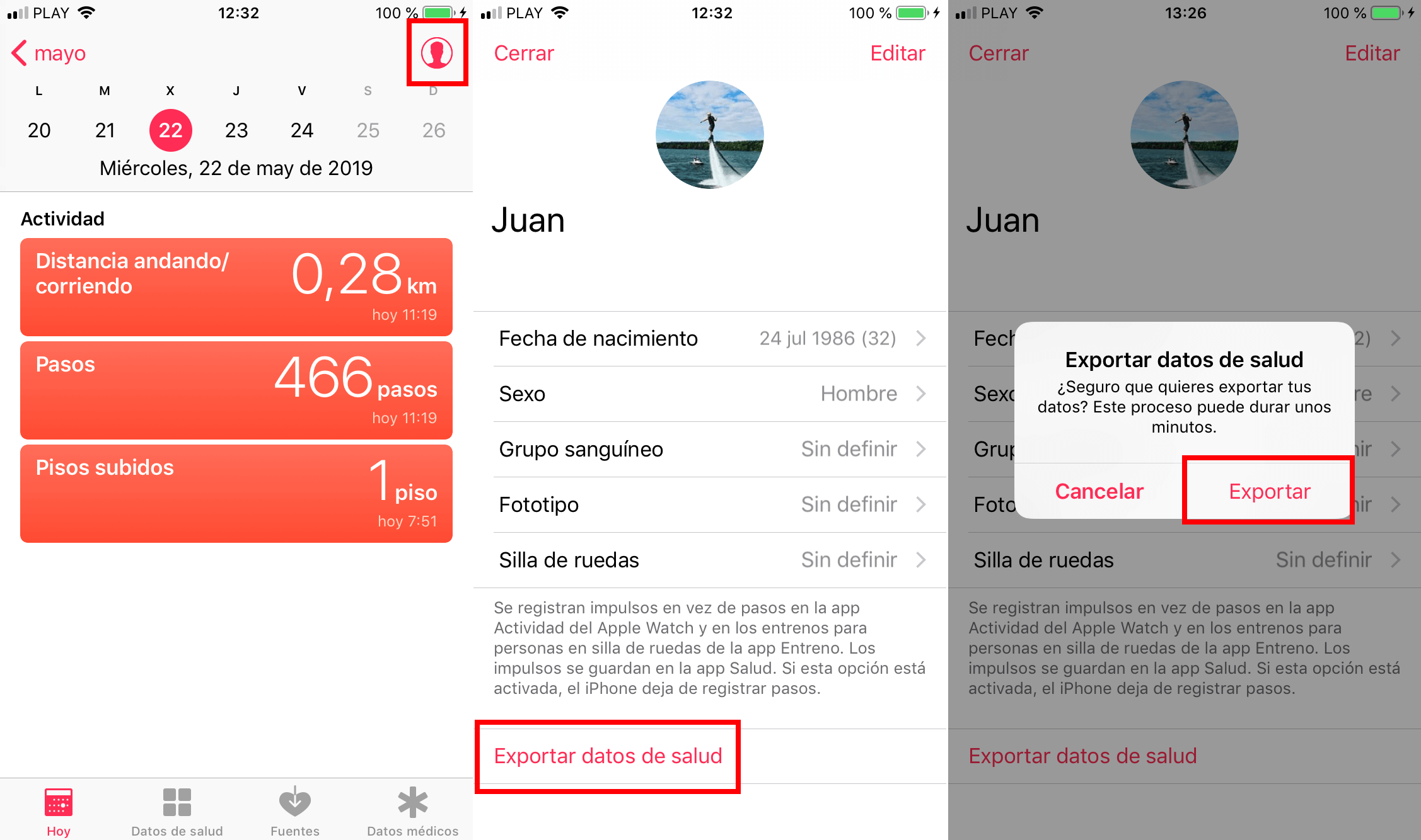 Como exportar la información de la app salud de tu iPhone