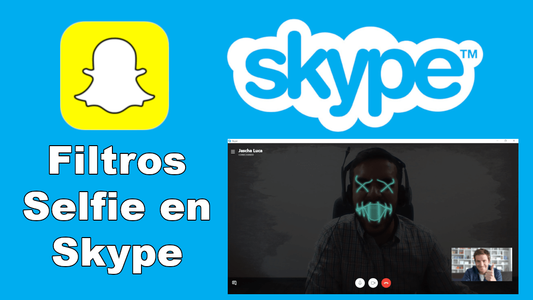 como utilizar los filtros de Snapchat en tus videollamadas de Skype