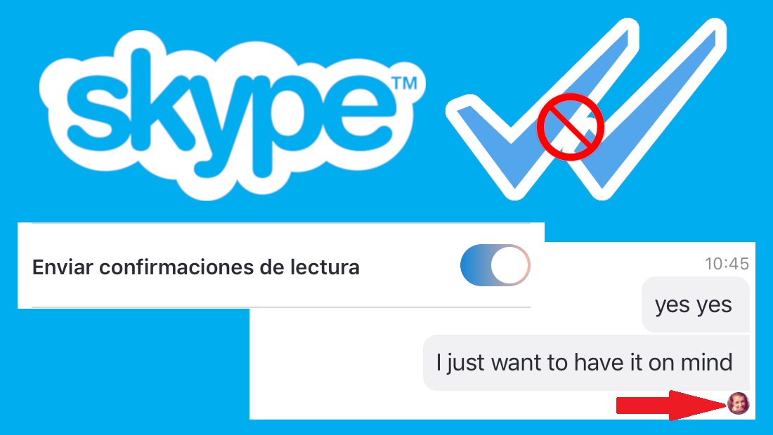 desactivar los ticks de visto en Skype