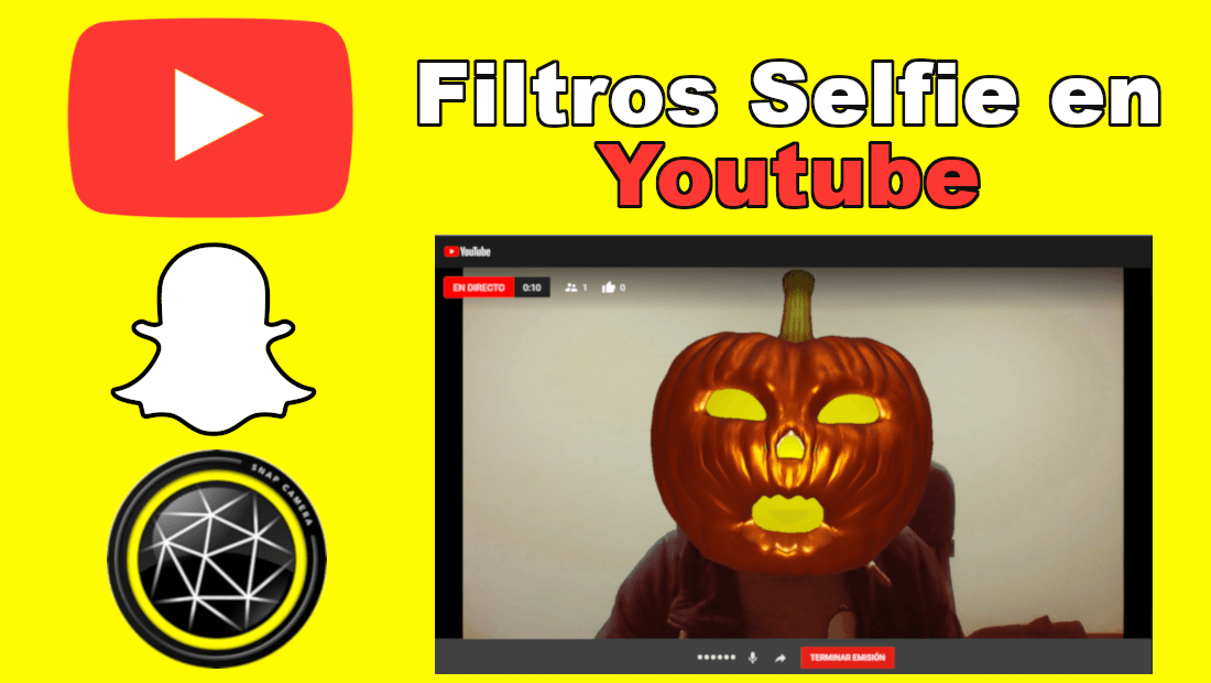 usar los filtros de snapchat en Youtube con snap camera