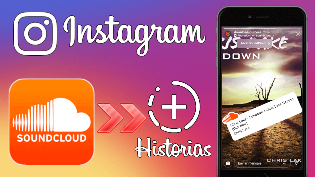como compartir canciones de Soundcloud en tus historias de Instagram