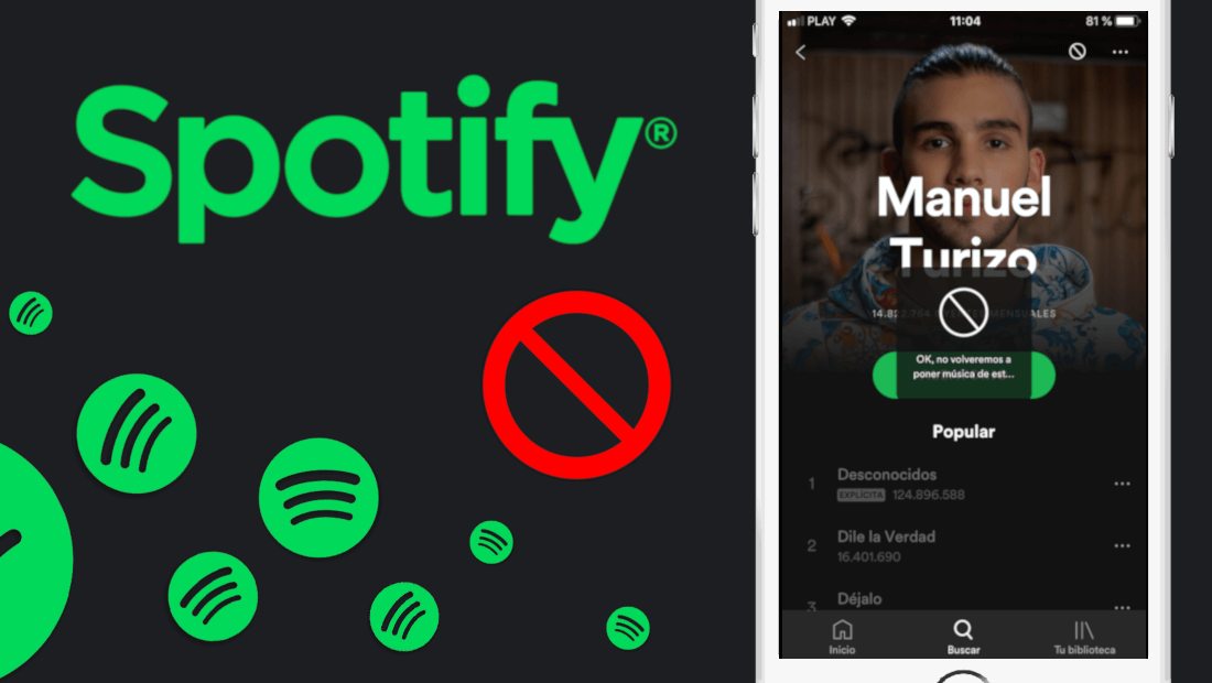 como bloquear artistas en Spotify para que no se reproduzcan canciones no deseados