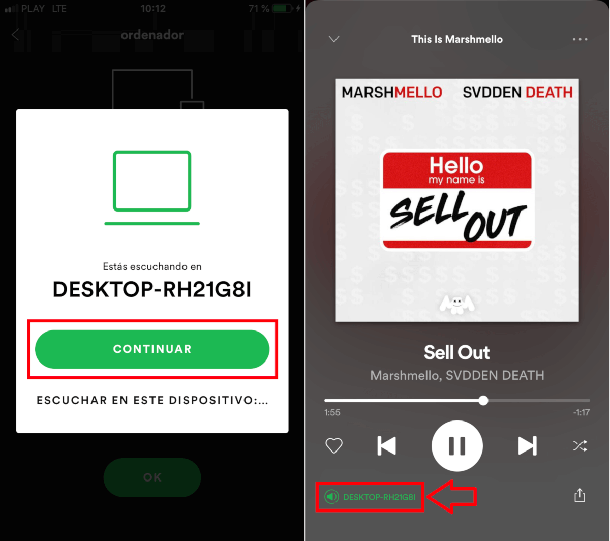Controlar el Spotify de tu ordenador desde la app movil de android o iPhone