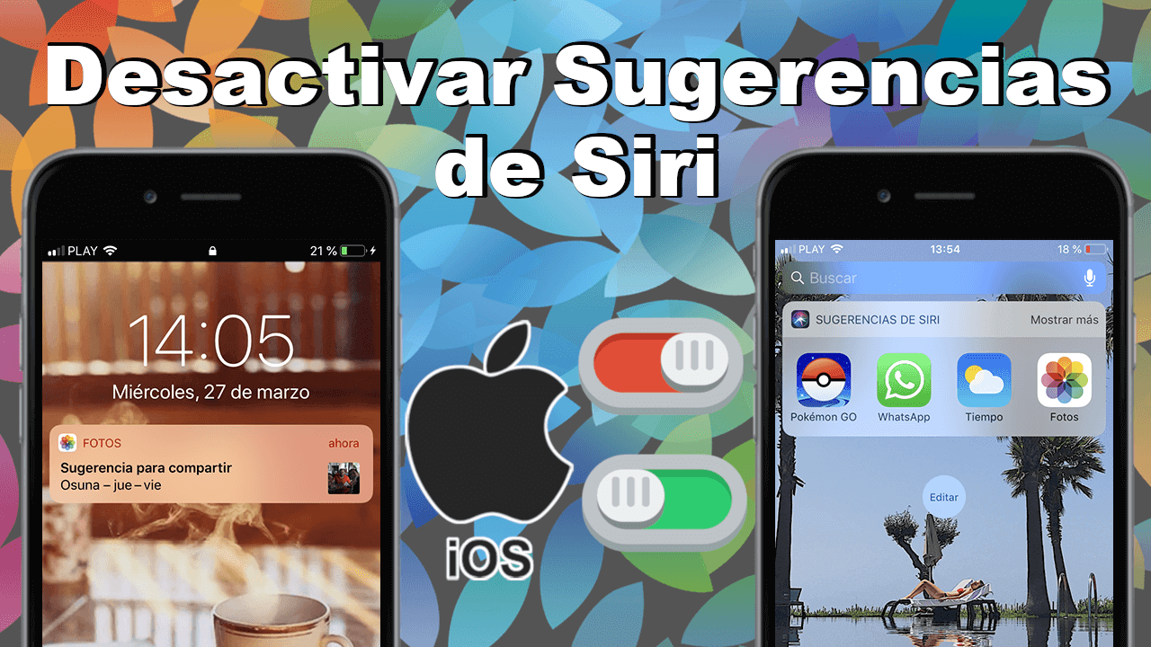 Deshabilitar las sugerencias de Siri en iOS iPhone 