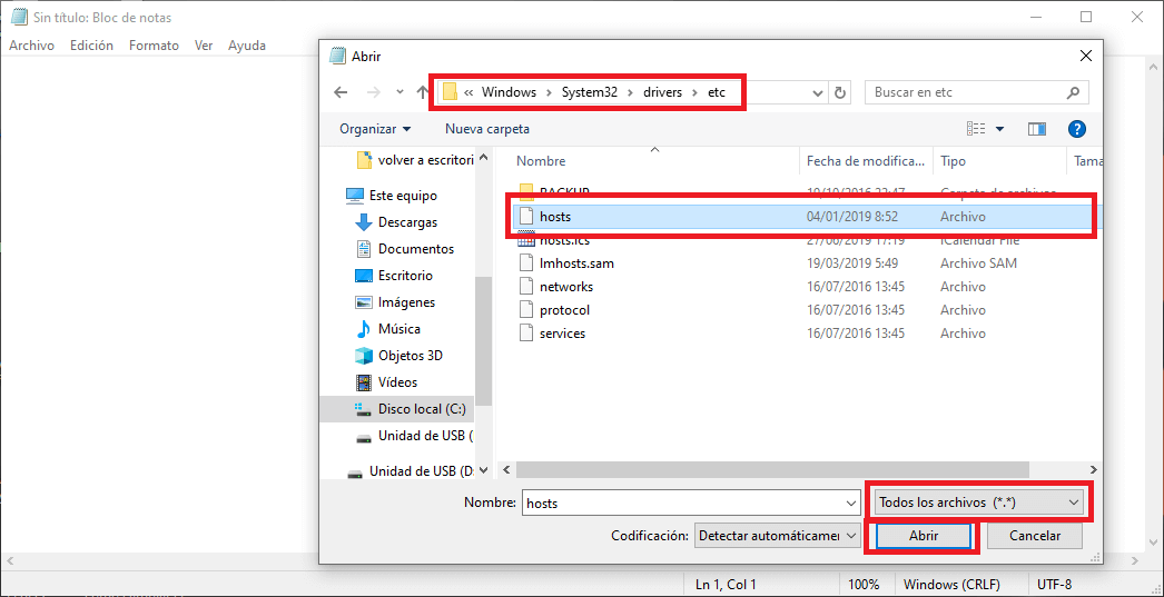 como redireccionar una direccion url a otra deseada en windows 10