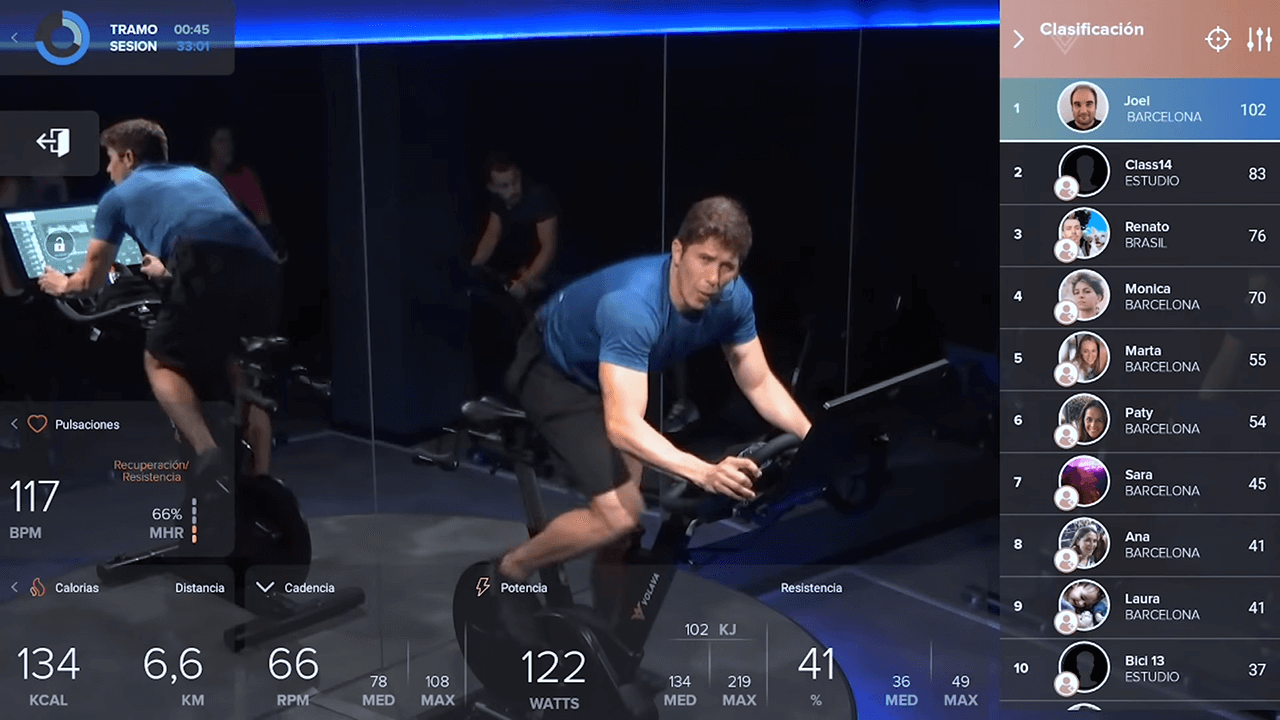 como participar en clases de Spinning desde tu casa con tu android o iPhone