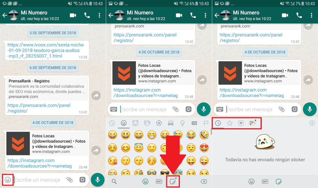 Whatsapp ya permite enviar pegatinas