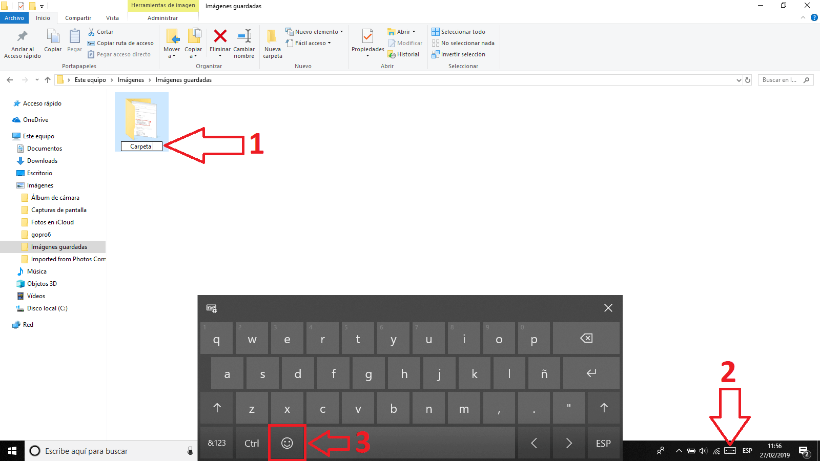 usar emoticonos en los archivos y carpetas de Windows 10