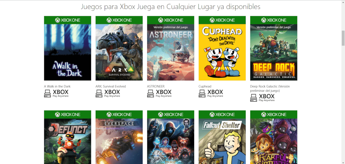 Windows 10 permite jugar a los videojuegos de Xbox one