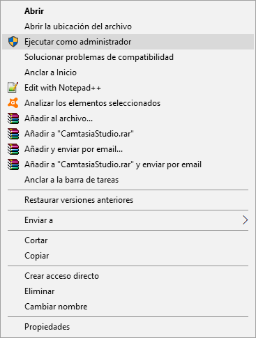 ejecutar como administrador no funciona en Windows 10