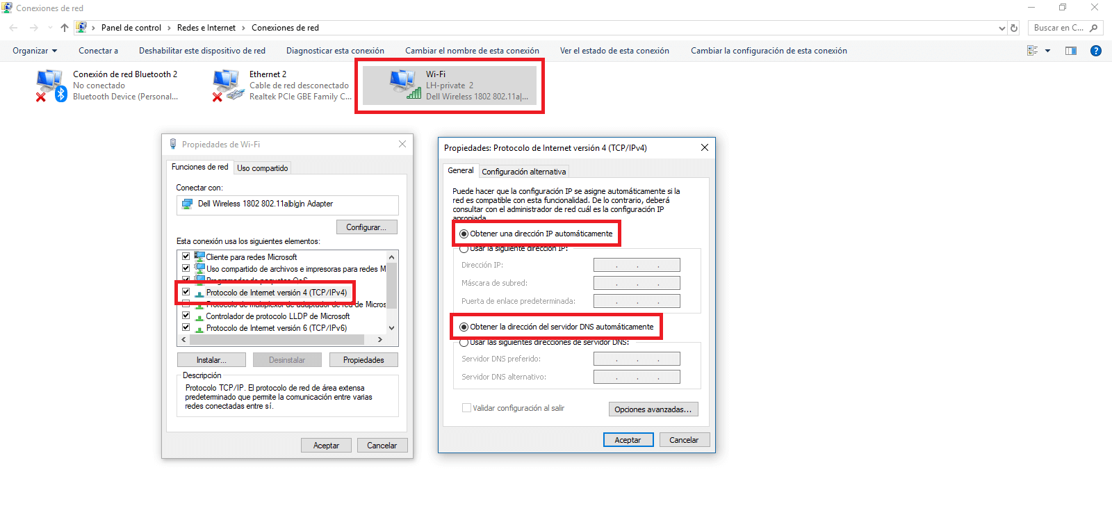 solucionar el error de red con el proxy de windows 
