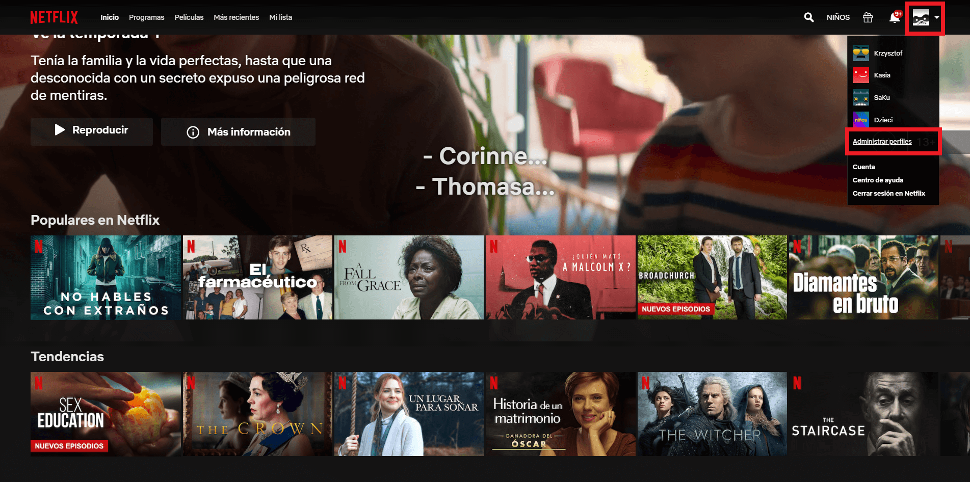 Netflix permite desactivar la reproducción de trailers en las miniaturas de netflix