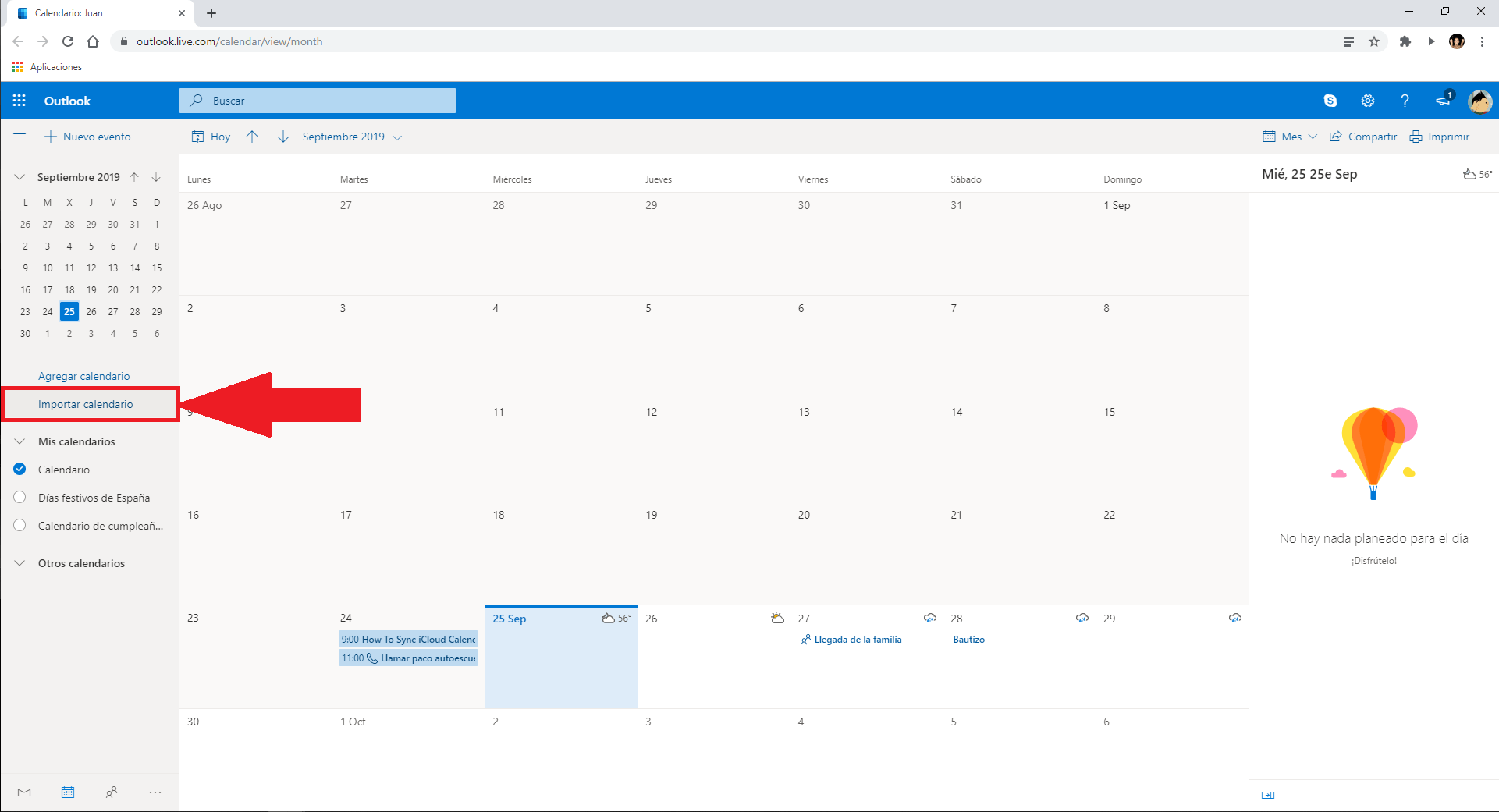 como sincronizar el calendario de tu iPhone con el pc con windows 10