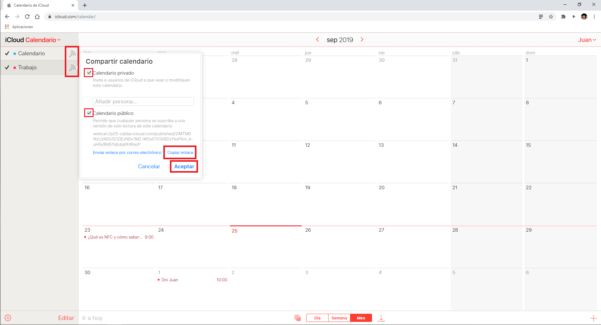 com usar el calendario de icloud en tu windows 10