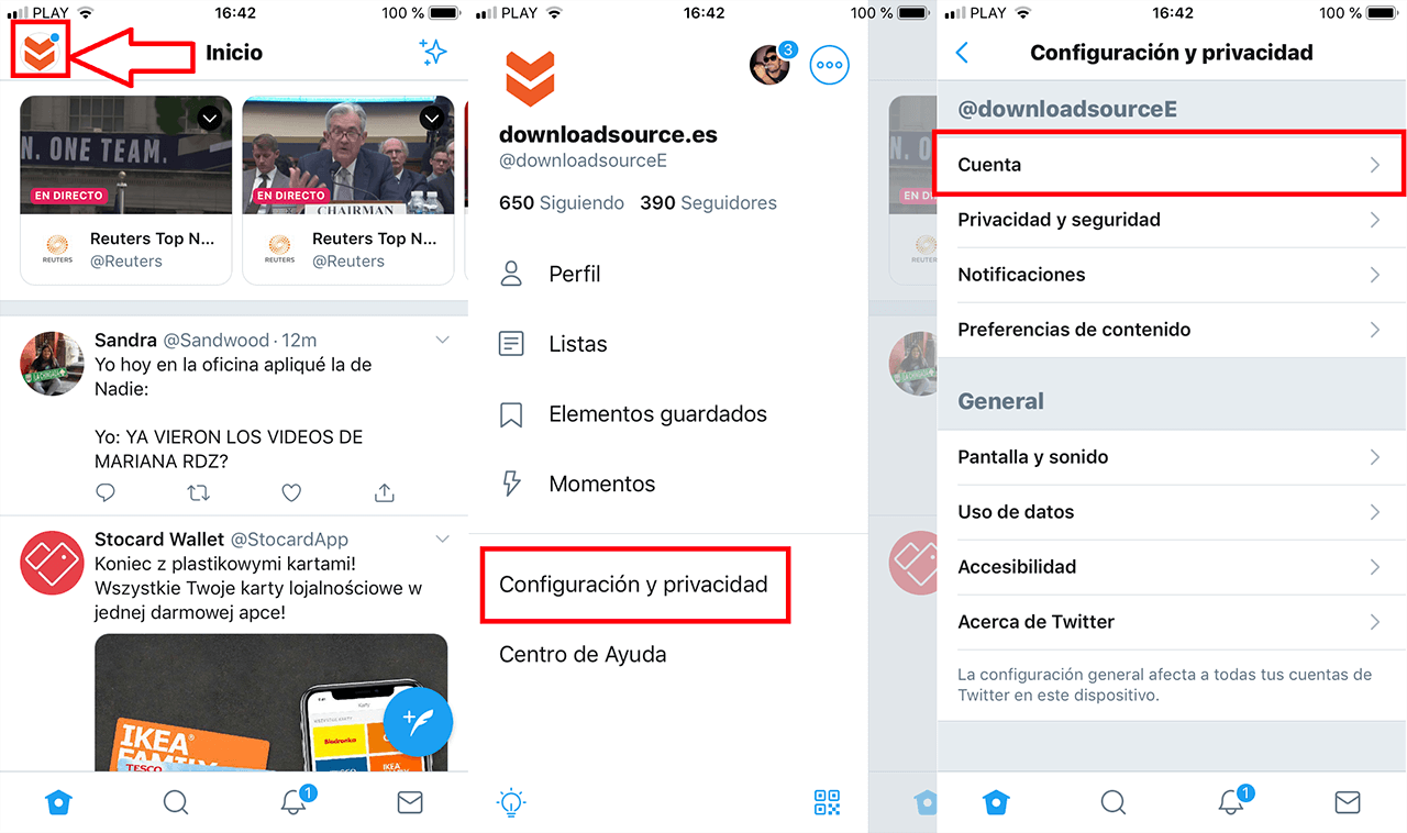 Twitter te pemite cambiar el nombre de usuario de la red social