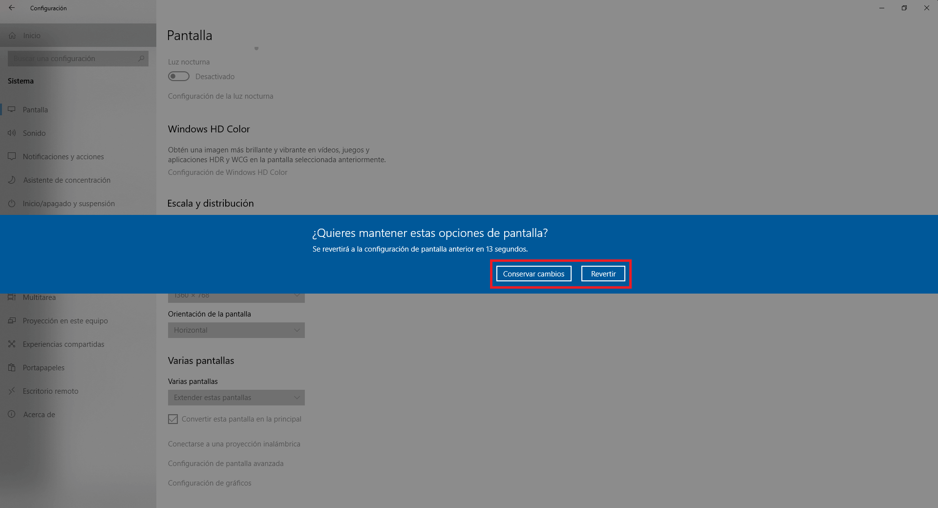windows 10 te permite cambiar la resolución de pantalla de tu ordenador