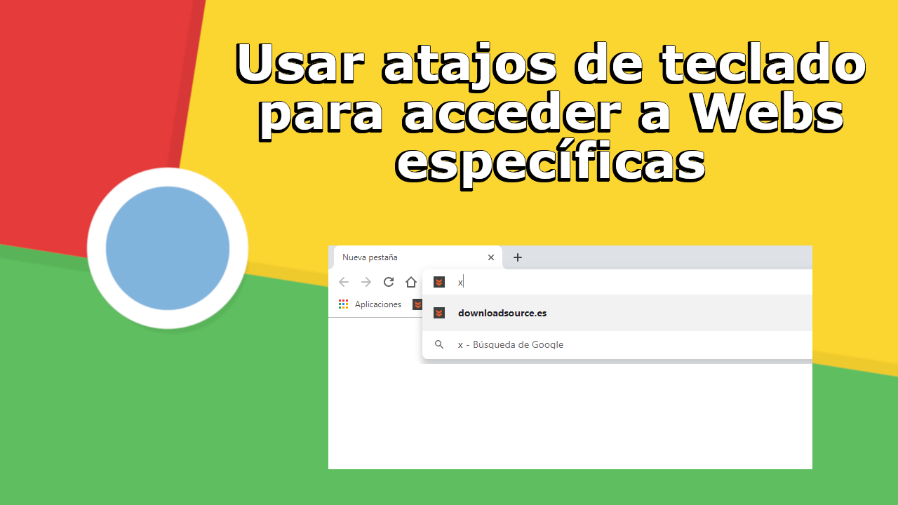 como visitar sitios Webs específicos mediante atajos de teclado en chrome