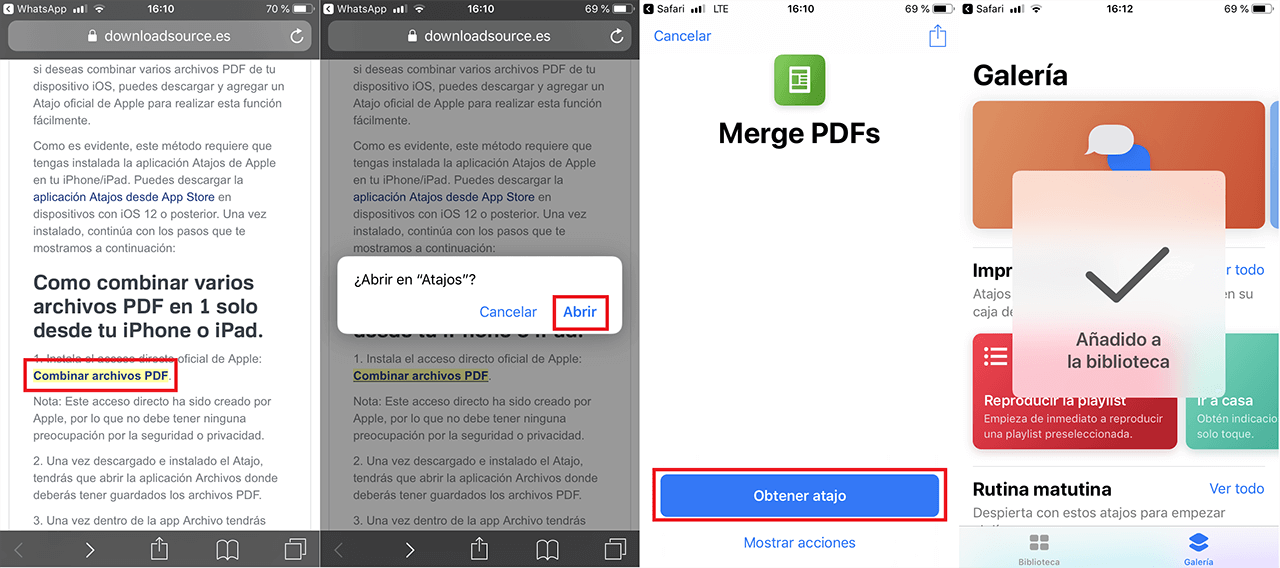 unir varios archivos PDF en uno solo