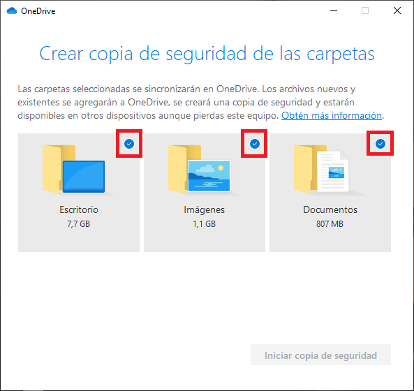 copias de seguridad de archivos en Windows 10 gracias a OneDrive