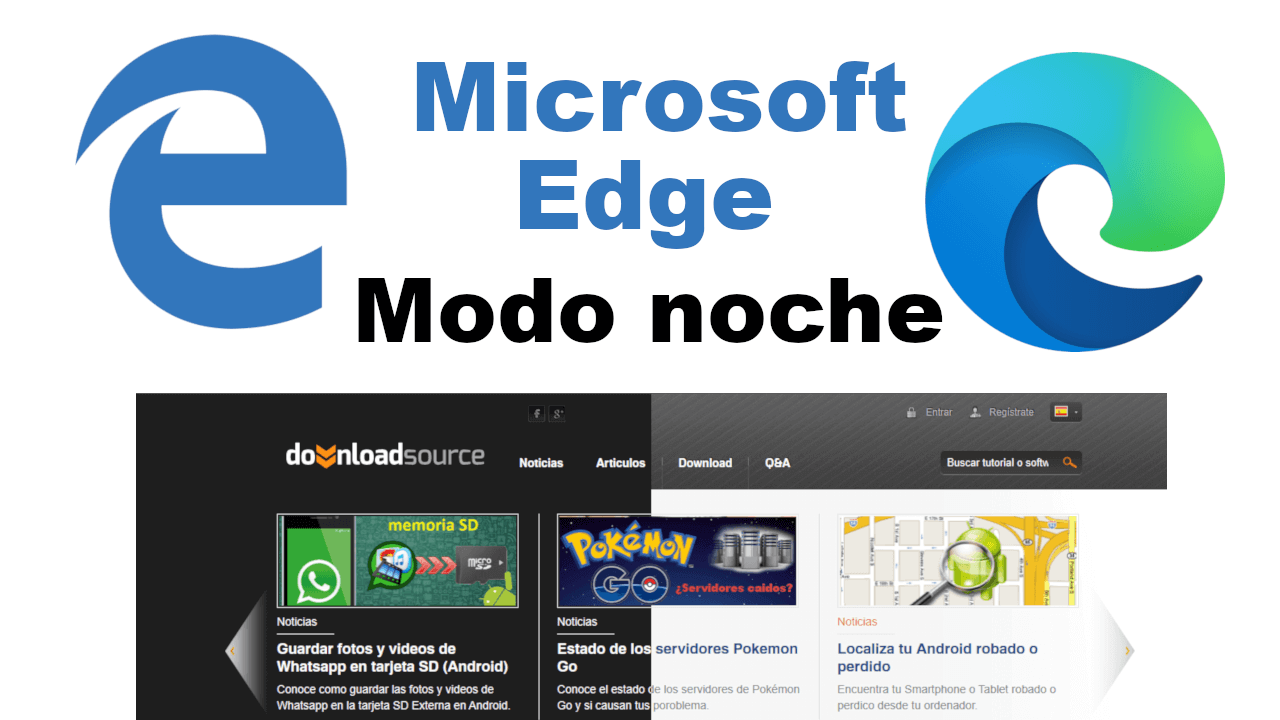 como usar el modo noche en el navegador edge