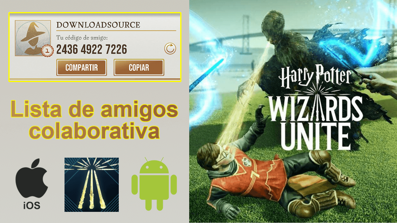 codigos de amista de Harry Potter: Wizards Unite