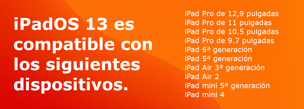 como saber si mi iPad es compatible con iPadOS 13