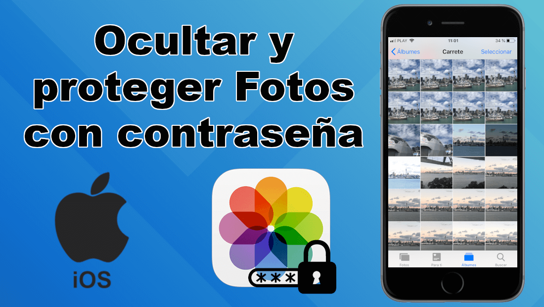 poner contraseña a las fotos de iPhone