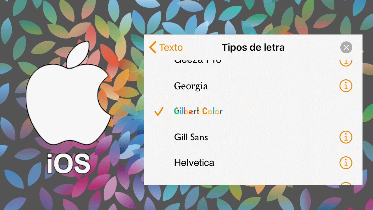 Como instalar nuevas tipografías de letras en iPhone con iOS