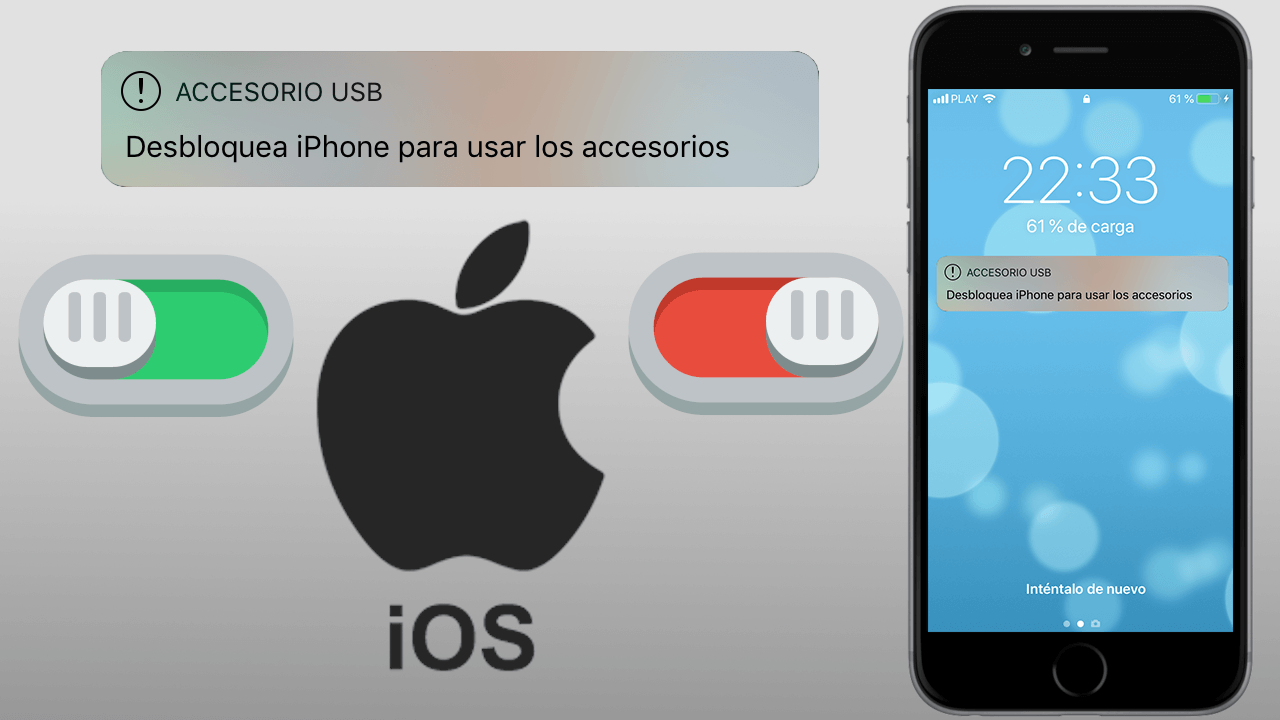 Accesorio USB - Desbloquear iPhone para usar los accesorios