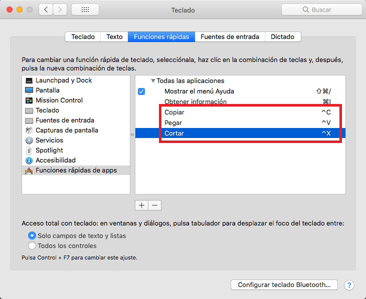 Deformación Persona con experiencia Mareo Como usar en Mac los mismos atajos copiar, cortar y pegar que Windows