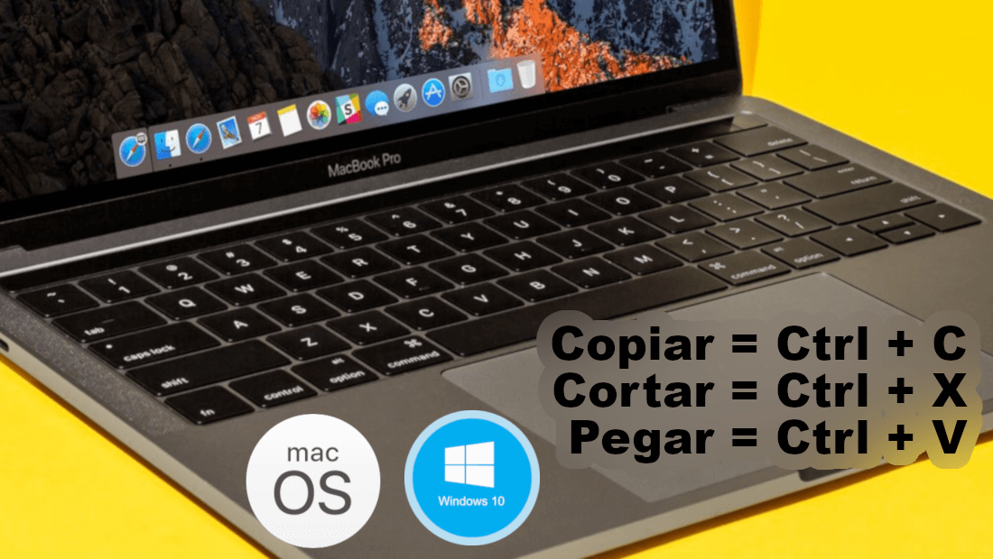 copiar con atajos de windows en MacBook con MacOS