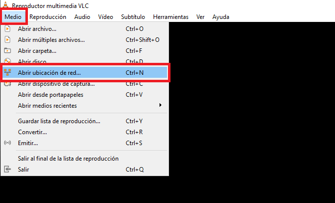 como visualizar cualquier video de youtube en el reproductor VLC