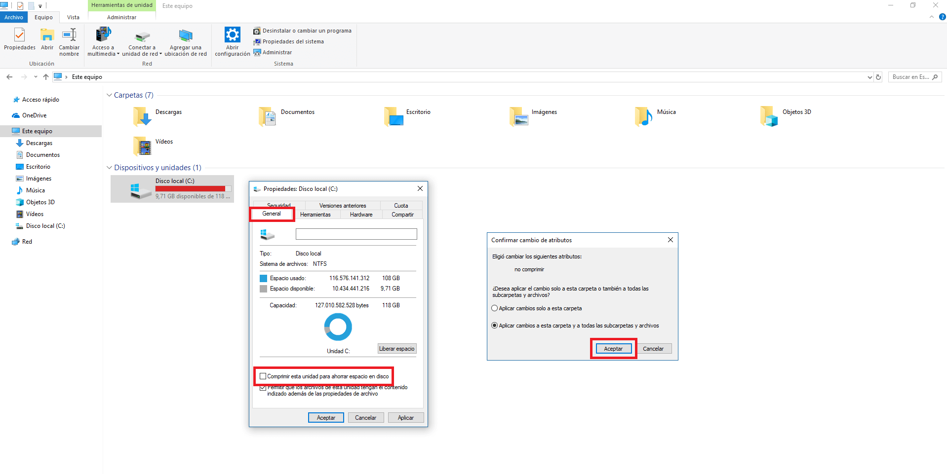 flechas azules en los iconos de escritorio de windows 10