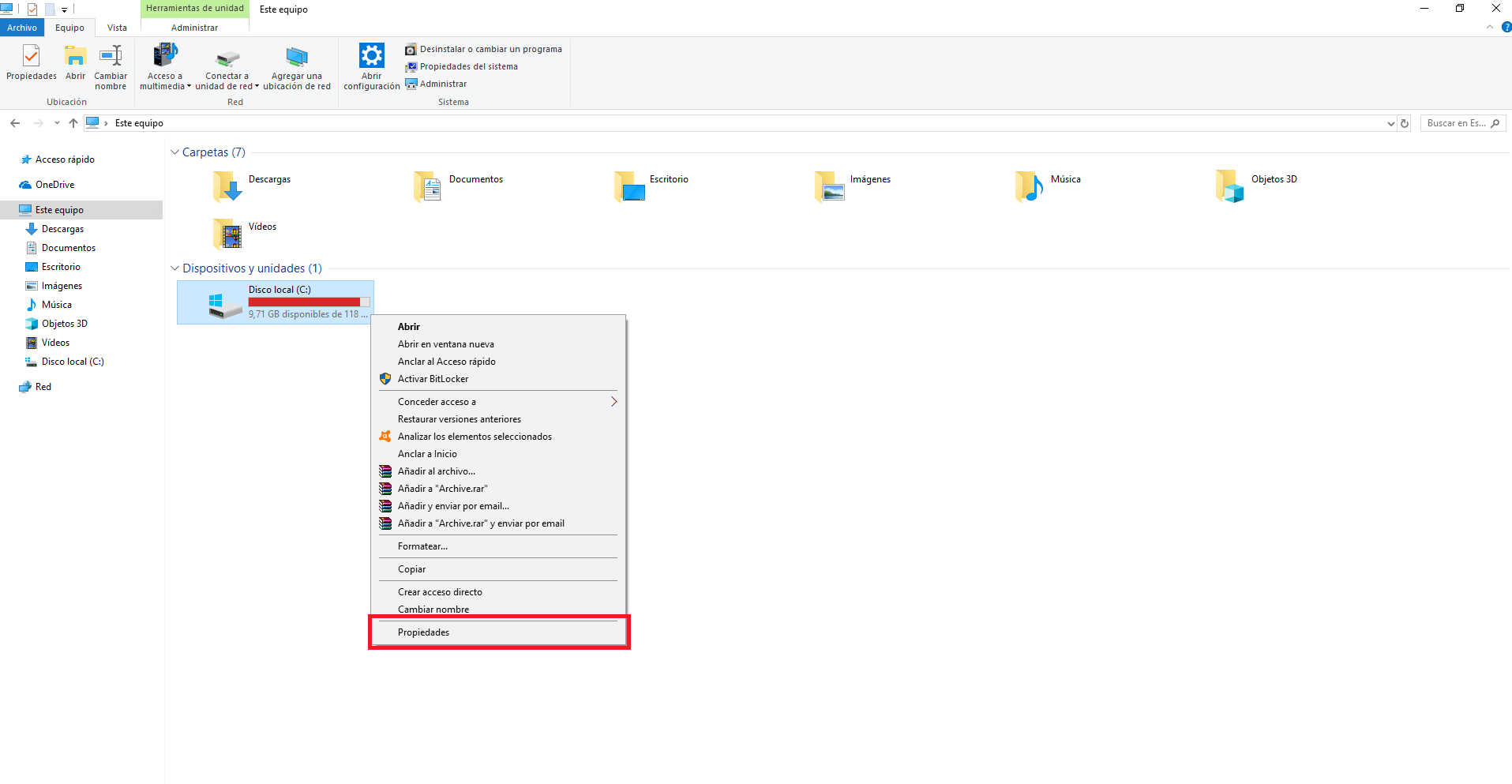 los iconos de Windows 10 muestran flechas azules