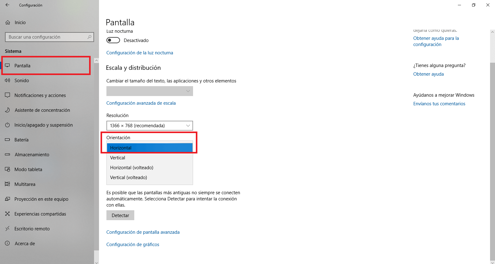 autor medida grua Como solucionar la pantalla rotada en Windows 10.