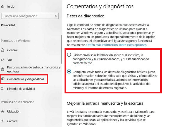 activar el solucionador de problemas recomendado de Windows 10