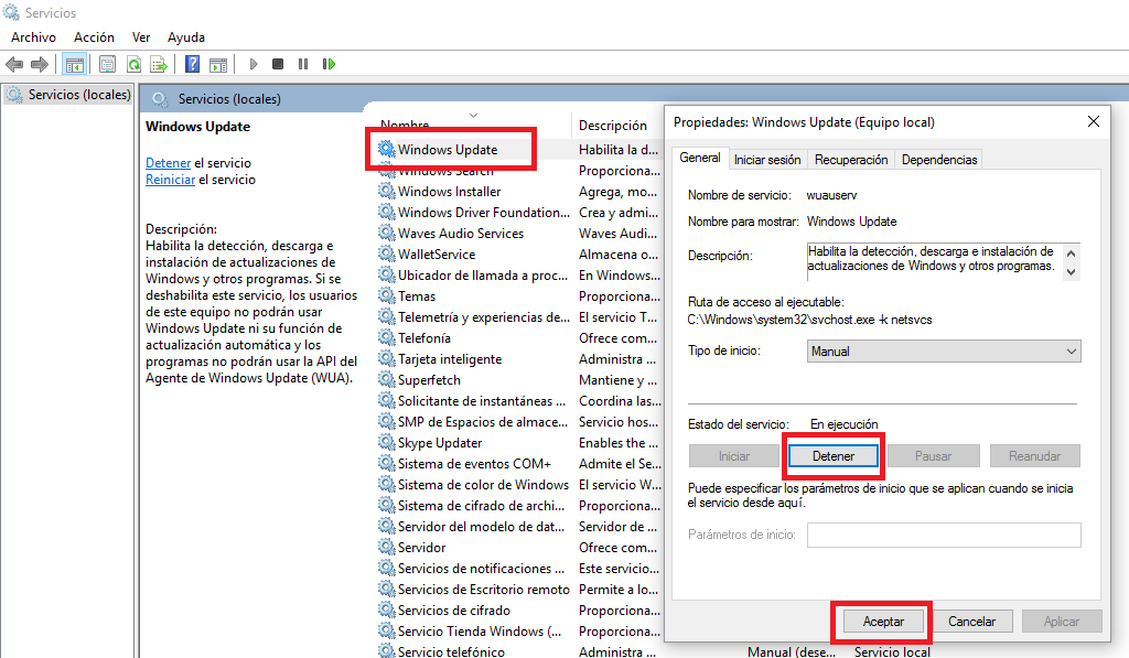 solucionar problemas con windows update