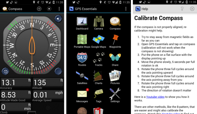 Mejora la señal GPS en Android calibrando la brujula