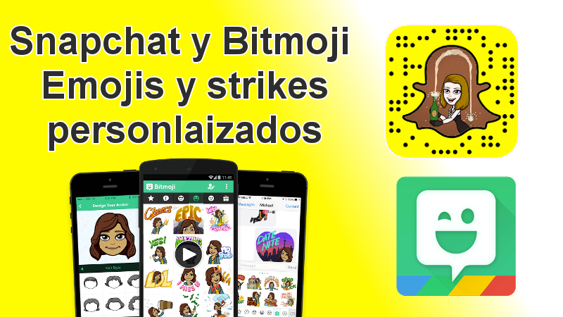 Como crear un avatar personlaizado con Bitmoji para Snapchat