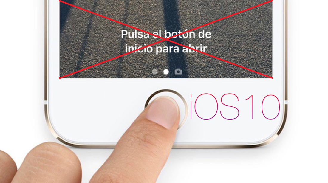 desbloquear iPhone con iOS 10 sin pulsar el botón de inicio