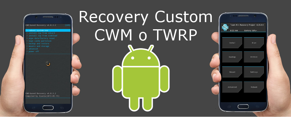 Custom Recovery CWM o TWRP para android