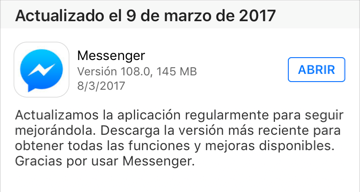 nueva versión de Messenger permite la creacion de historias con Mi Dia